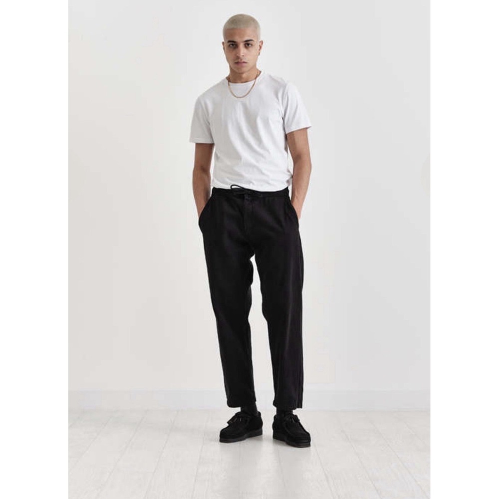 Wax London black cotton drawstring waist pants Men's Sz 32